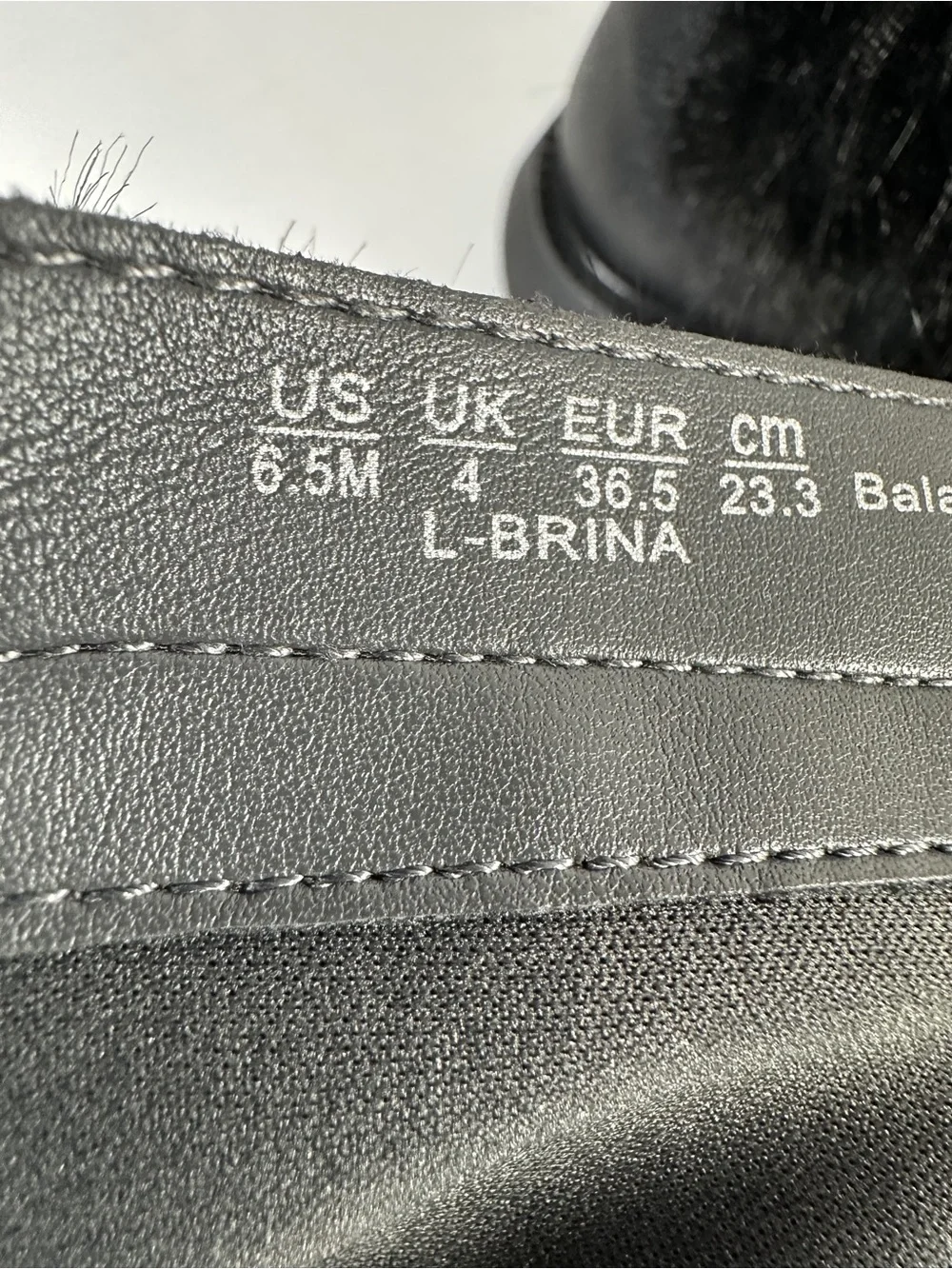 Franco Sarto Brina Black Leather Faux Fur Lug Sole Boots. 6.5M
